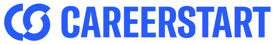 Full horizontal logo in all blue.