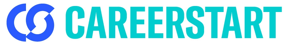 The Career Start Logo in teal with a blue mark.